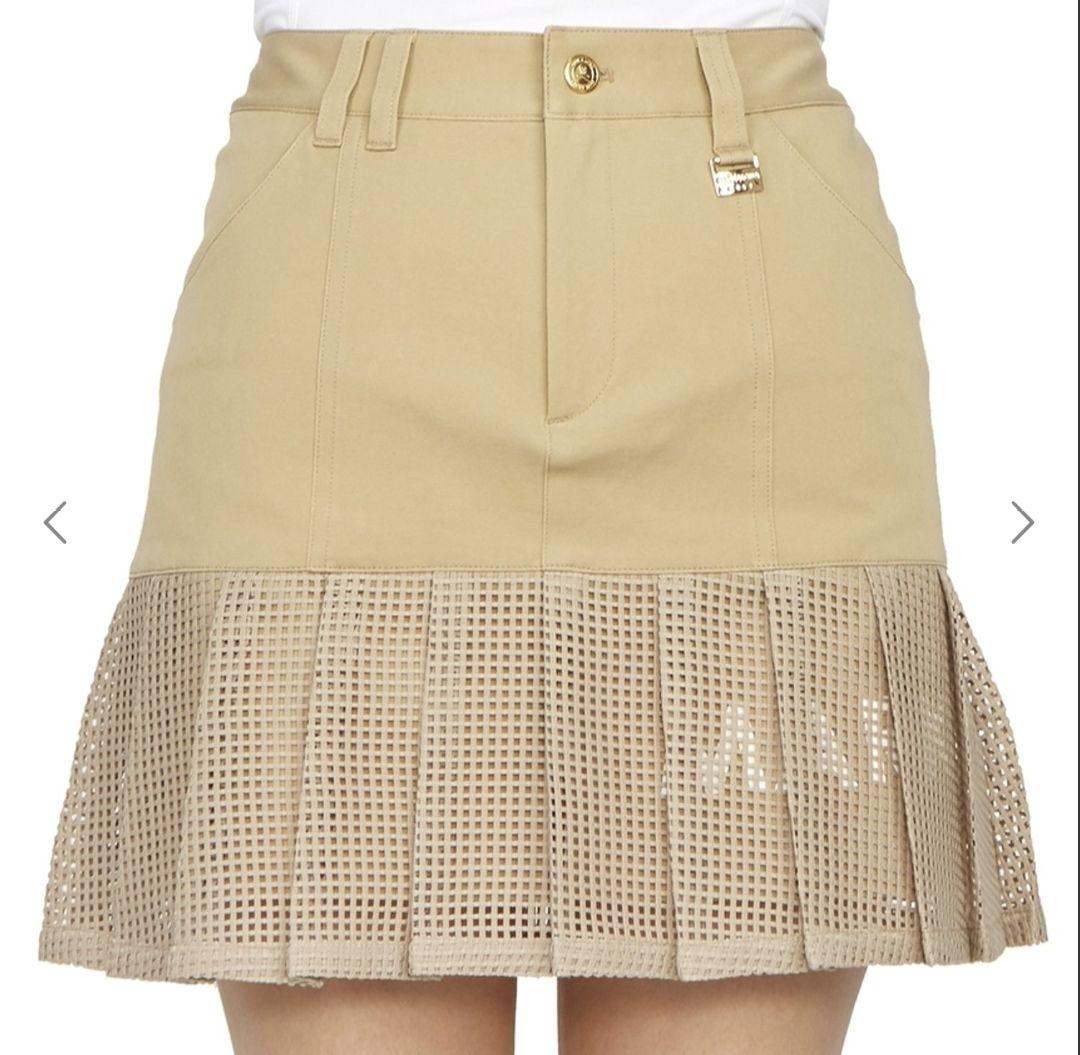 再再再値下げ美品 マークアンドロナ　スカート36 定価40700円 ベージュ