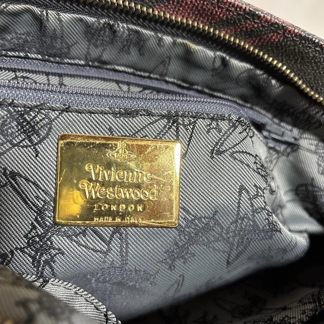 Vivienne Westwood ショルダーバッグ　オーブ　チェック柄　PVC