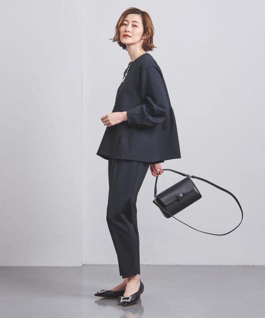 美品✨ユナイテッドアローズ SPONGY パールモチーフブラウス36 セレモニー