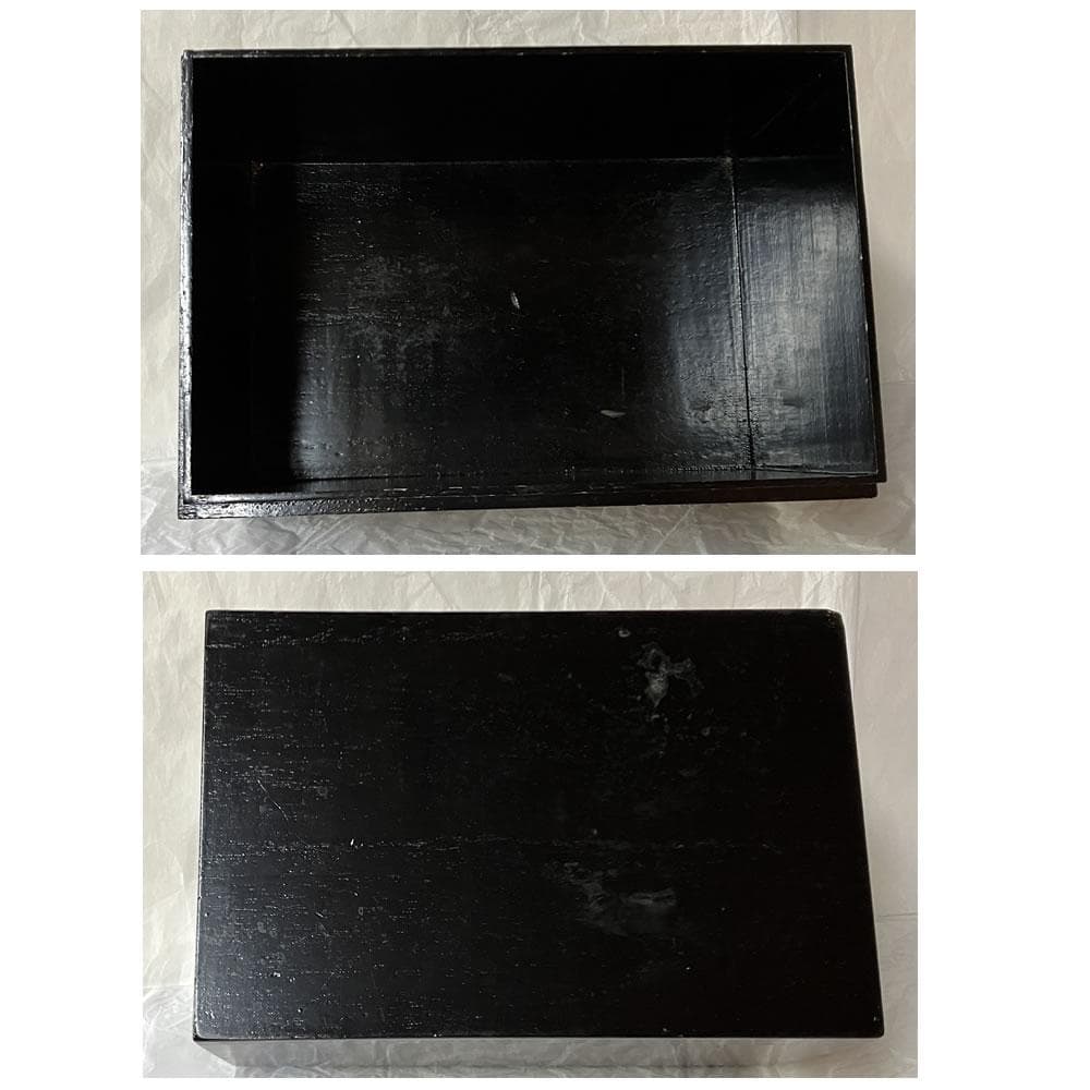 F1448 茶箱 利休茶箱 野点 抹茶碗 仁清銘 振出 黄瀬戸 棗 蒔絵 茶道具