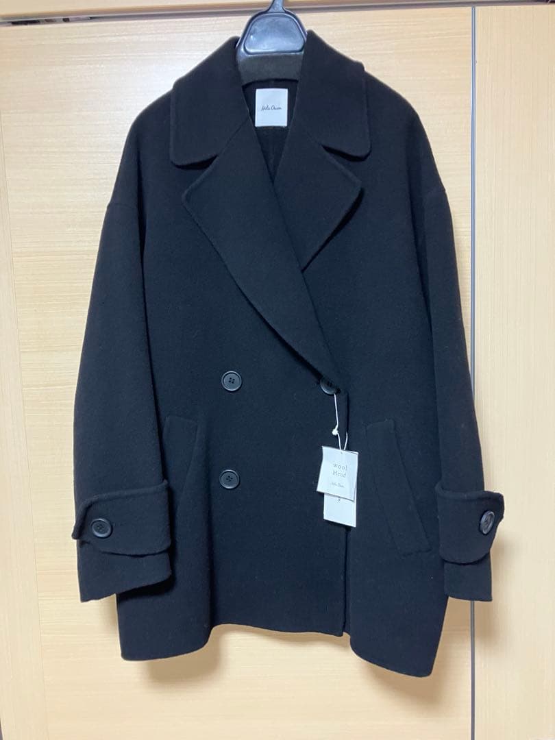 最終値下げ！新品タグ付✨ミラオーウェン　wool コクーンシルエットPコート