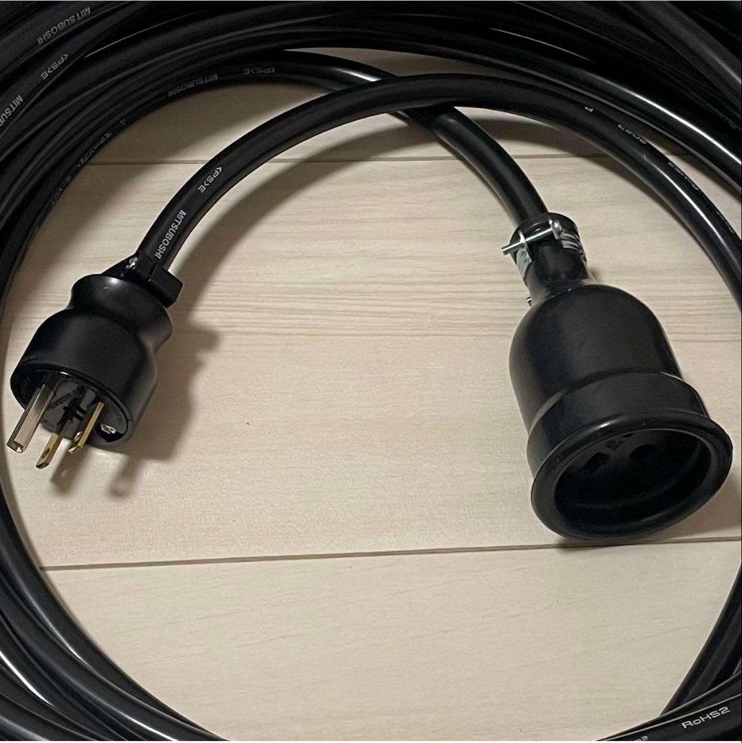 ★防水★電気自動車EV PHV PHEV200V充電延長ケーブル　18メートル