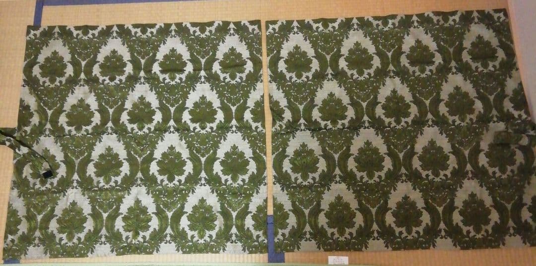 トラック　金華山　グリーン　カーテン２枚組