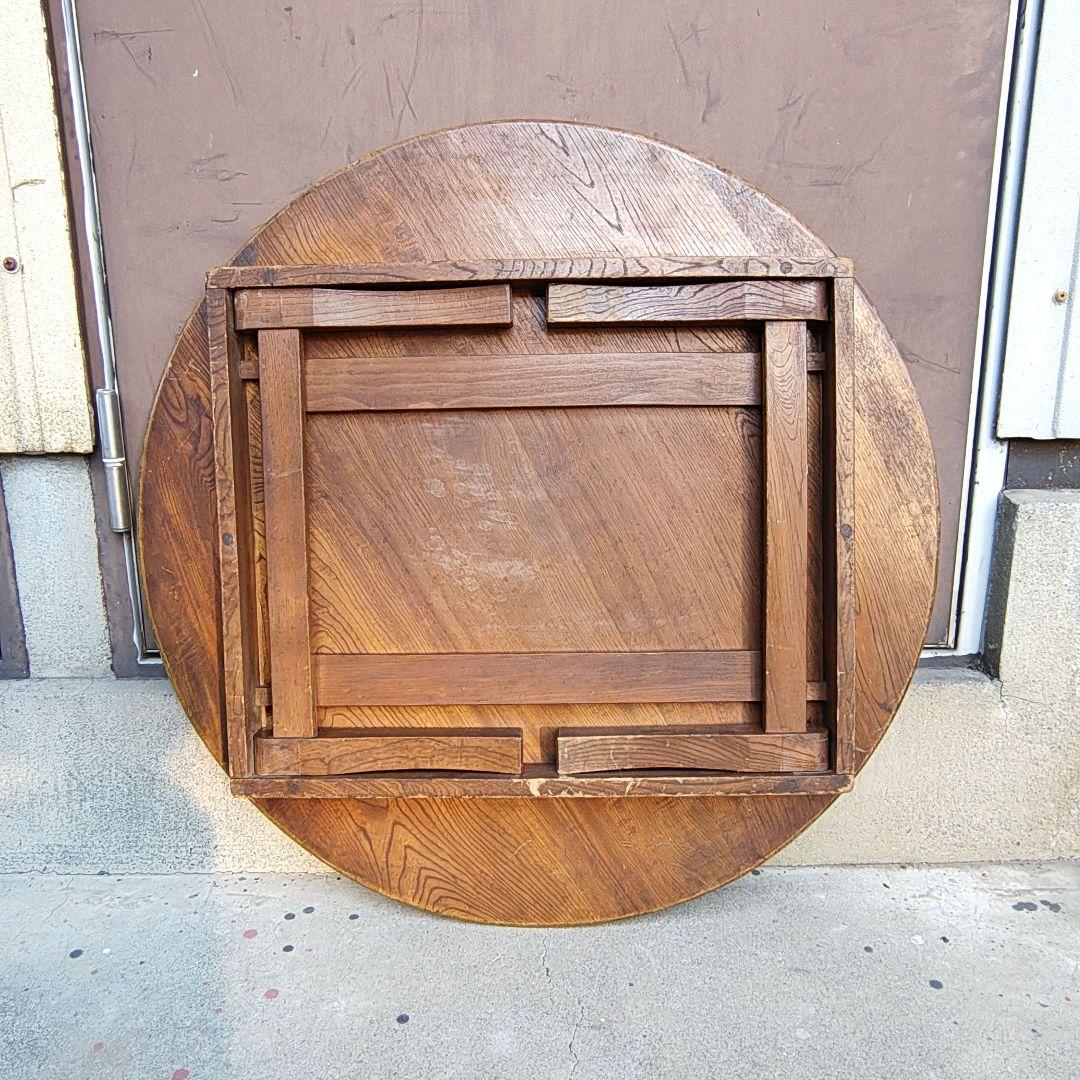 木製　卓袱台　ちゃぶ台　折り畳み　古家具　レトロ