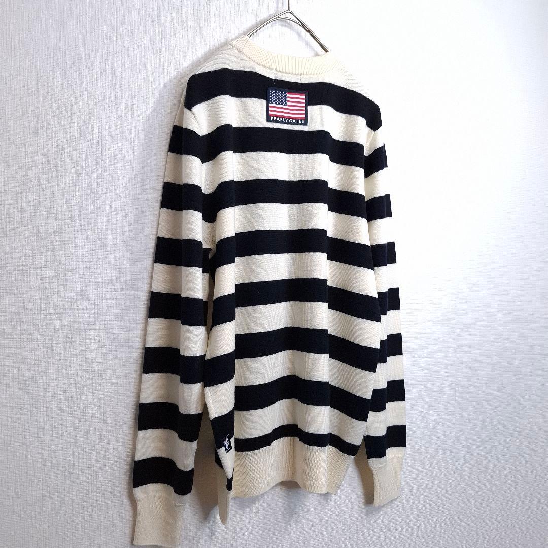 PEARLY GATES スヌーピー ゴルフ ニットセーター ボーダー M