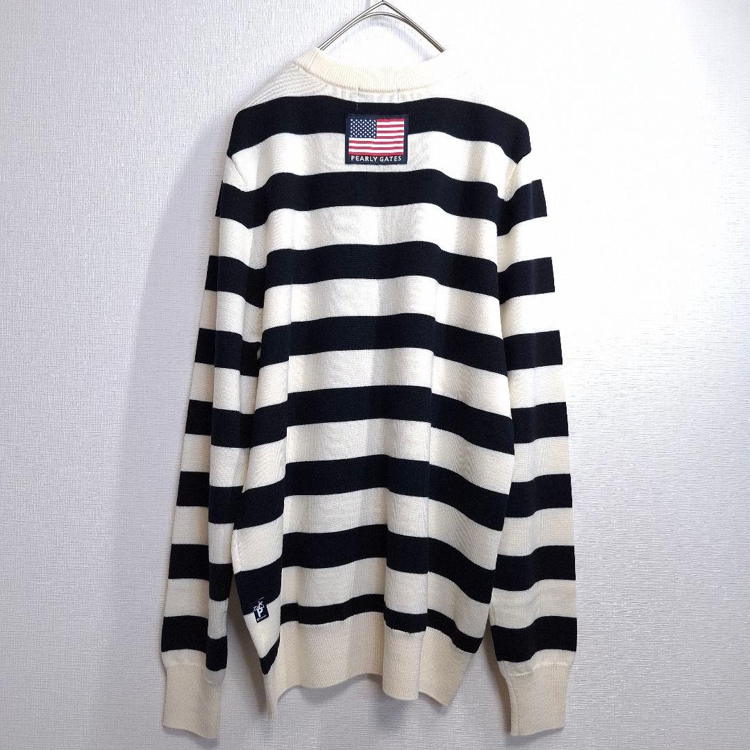 PEARLY GATES スヌーピー ゴルフ ニットセーター ボーダー M