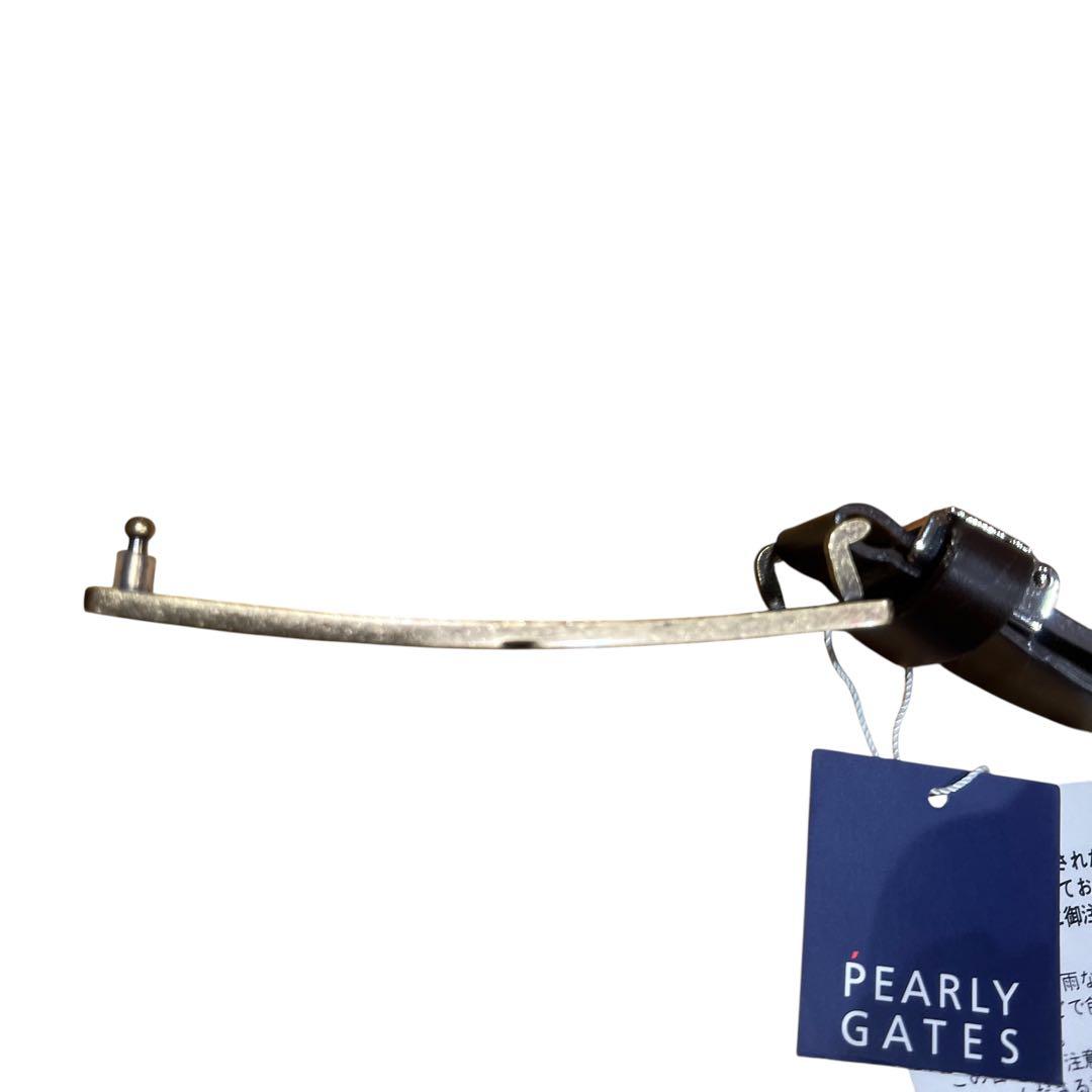 新品未使用タグ付き\"PEARLY GATESパーリーゲイツ\" LOGOベルト 金