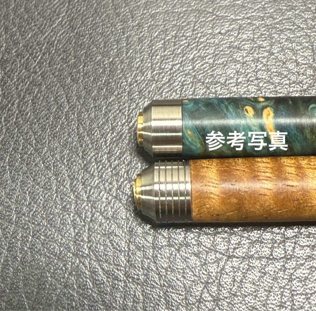 135栃トラ杢スタビ　PG-5用カスタム木軸　低重心Rグルーブ(溝)タイプステン