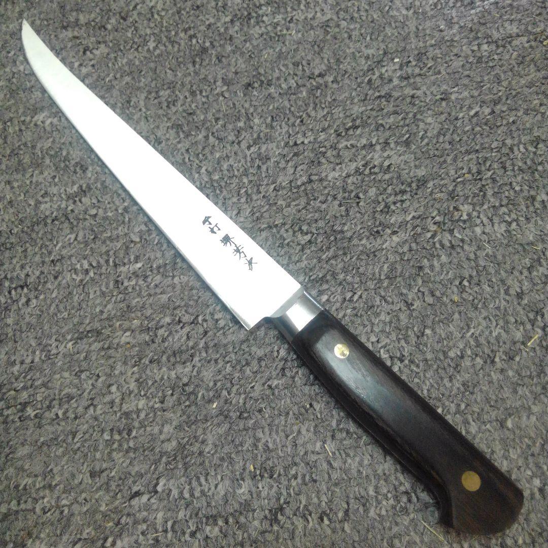 ONo.809　中古　堺芳次　ハム切り包丁(スライスに特化した包丁/ナイフです)