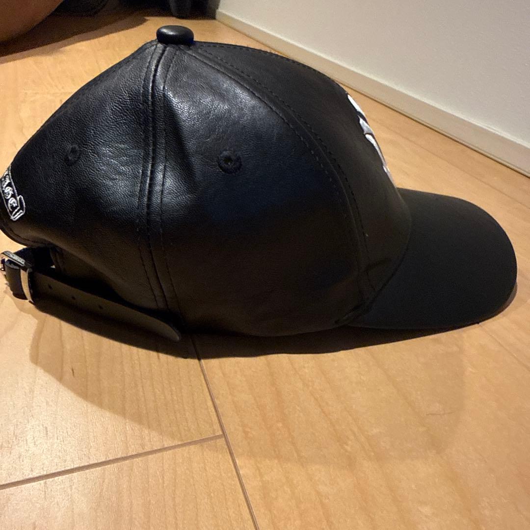 クロムハーツ レザー ニューヨークヤンキース キャップ