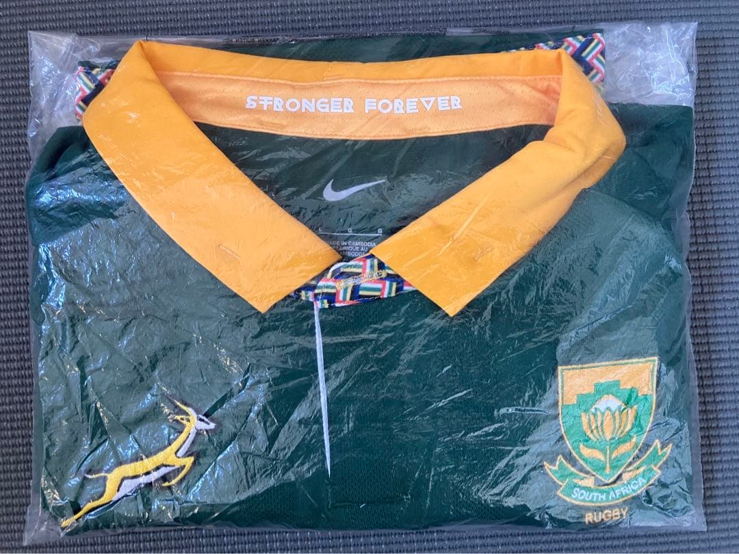 南アフリカ代表 スプリングボクス マッチデイ ホームジャージ L