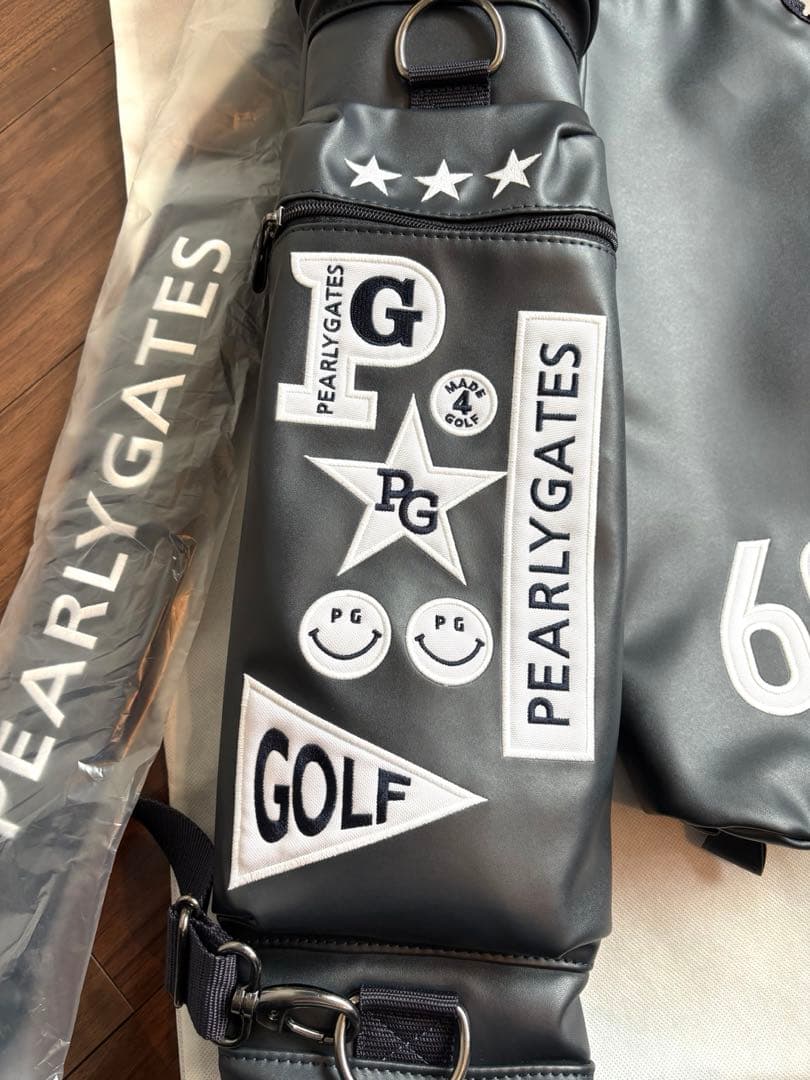 【新品】PEARLY GATES セルフスタンドバッグ　　 ネイビー