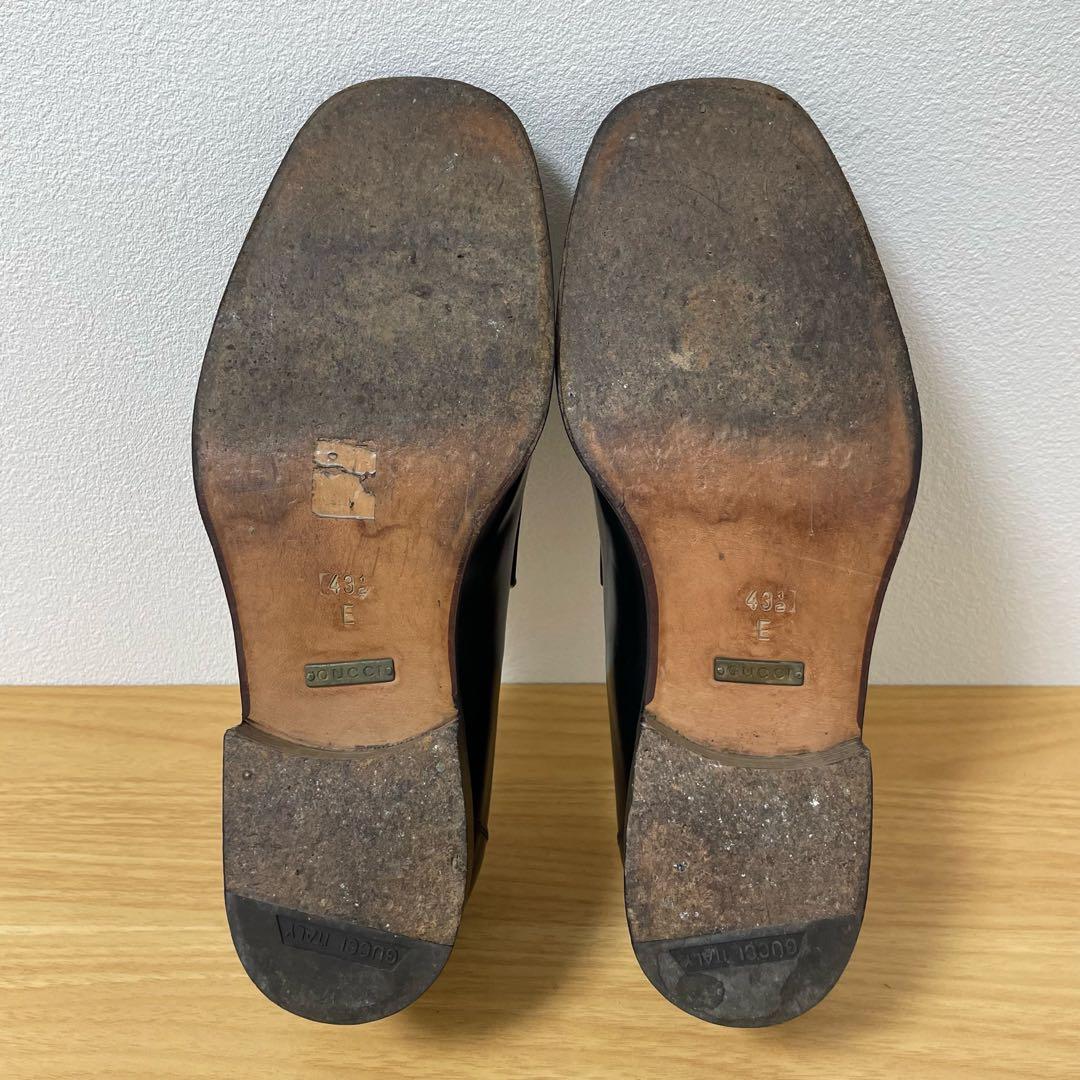 グッチ　ホースビットローファー　レザー　ブラック 43.5