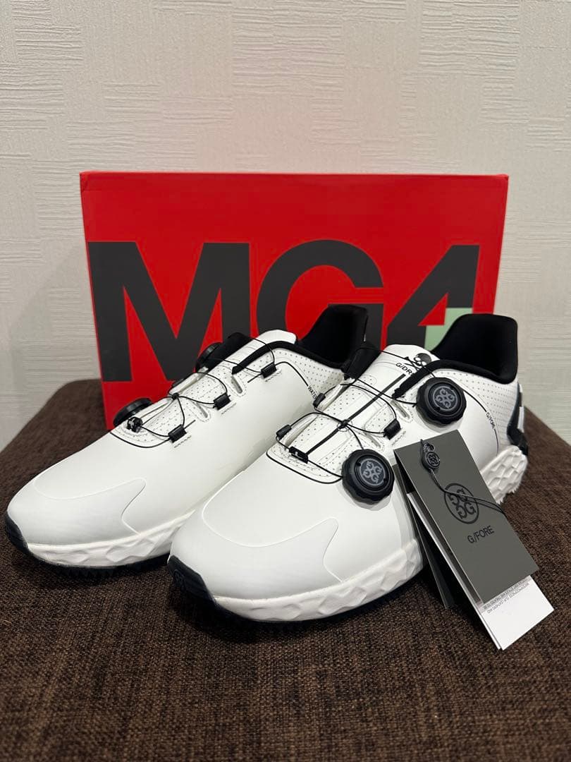 G/FOREメンズシューズG/DRIVE MG4+ ホワイト28㎝