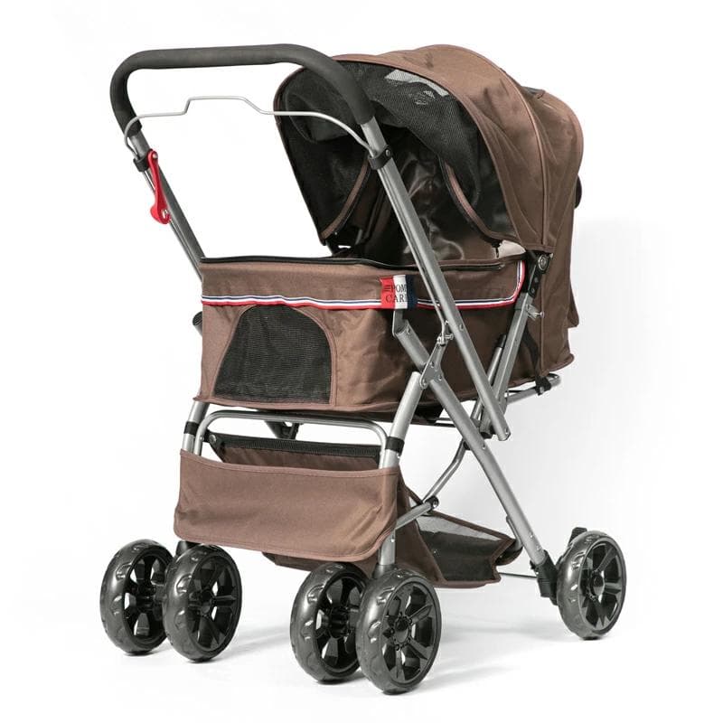 一回使用★ ポンポリース 折畳み 対面式切り替えカート 中型・多頭用バギーカー