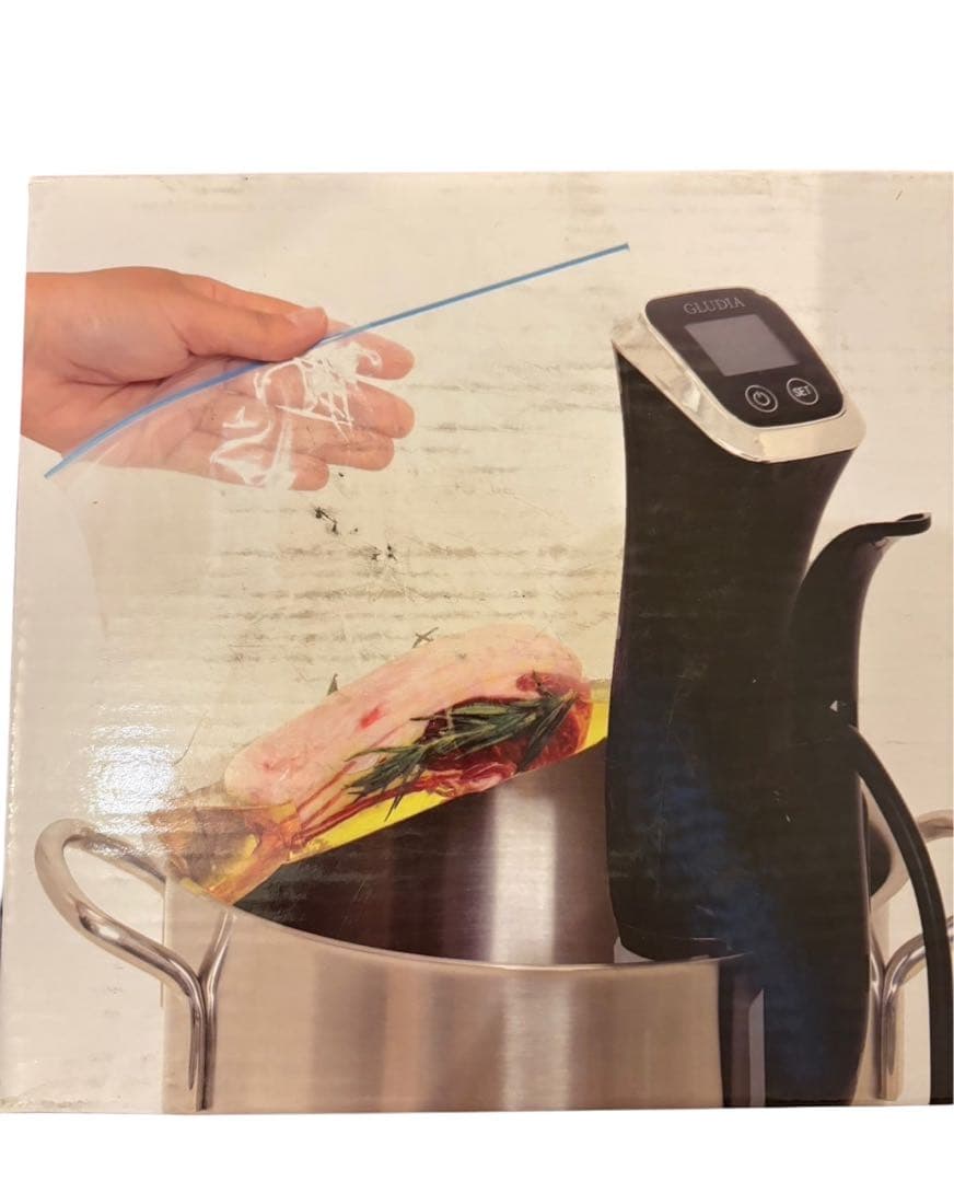 ★【未開封】GLUDIA 低温調理器 GLU-INM01 ブラック