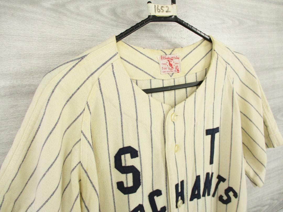 40s～50s ヴィンテージ＜アメリカ ベースボールシャツ＞M1652c
