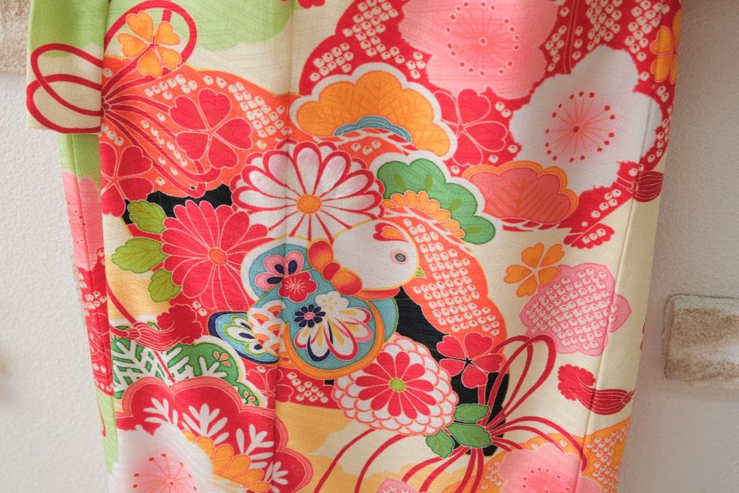 70. 七五三 7歳女の子着物セット 花柄