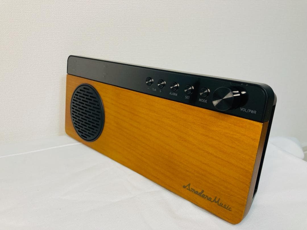 【極美品】Amadana UVZZ-10065 ワイヤレス スピーカーFMラジオ
