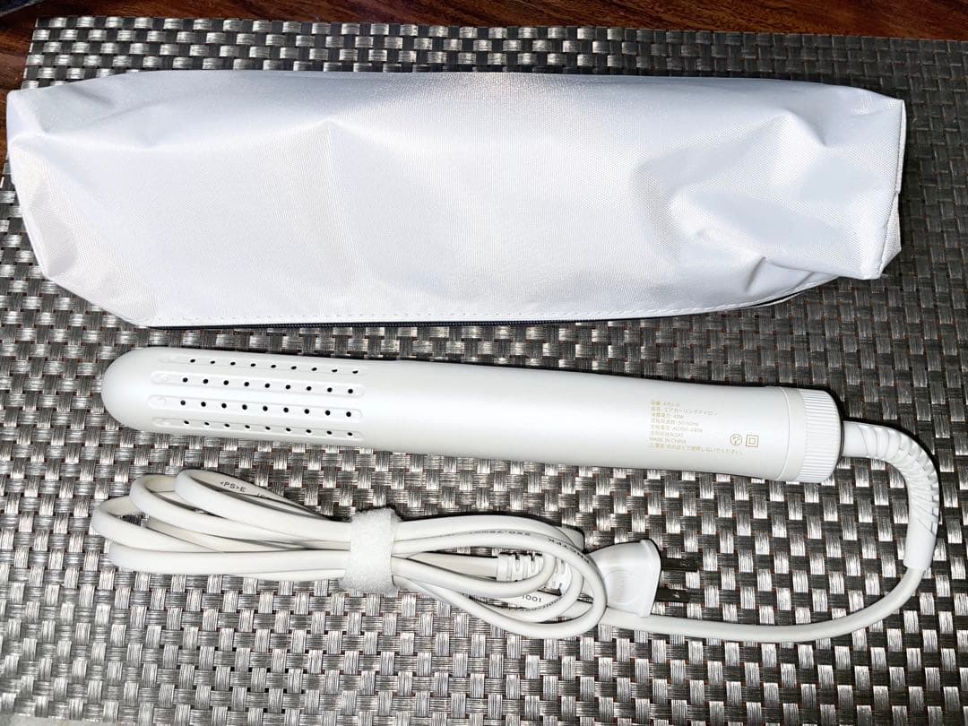 1度だけ使用★ iletile ホワイト カールヘアアイロン