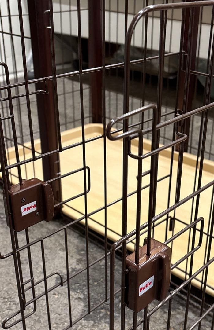 小型犬用ケージ Petio 木製支柱　しつけのできるゲージ