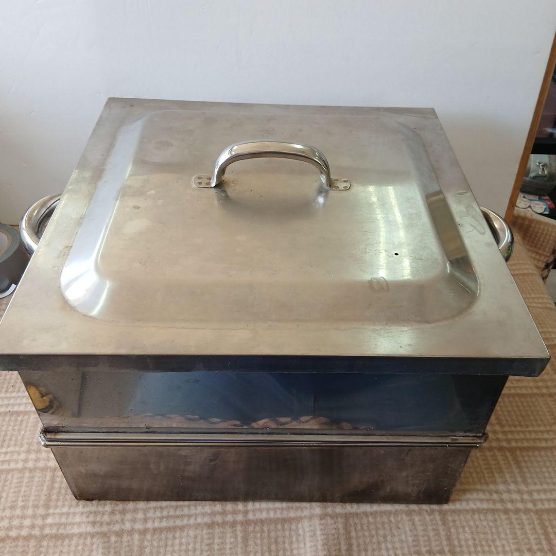 業務用 角蒸し器 1段 蓋/水槽付 ステンレス製 蒸篭 せいろ スチーマー 角型