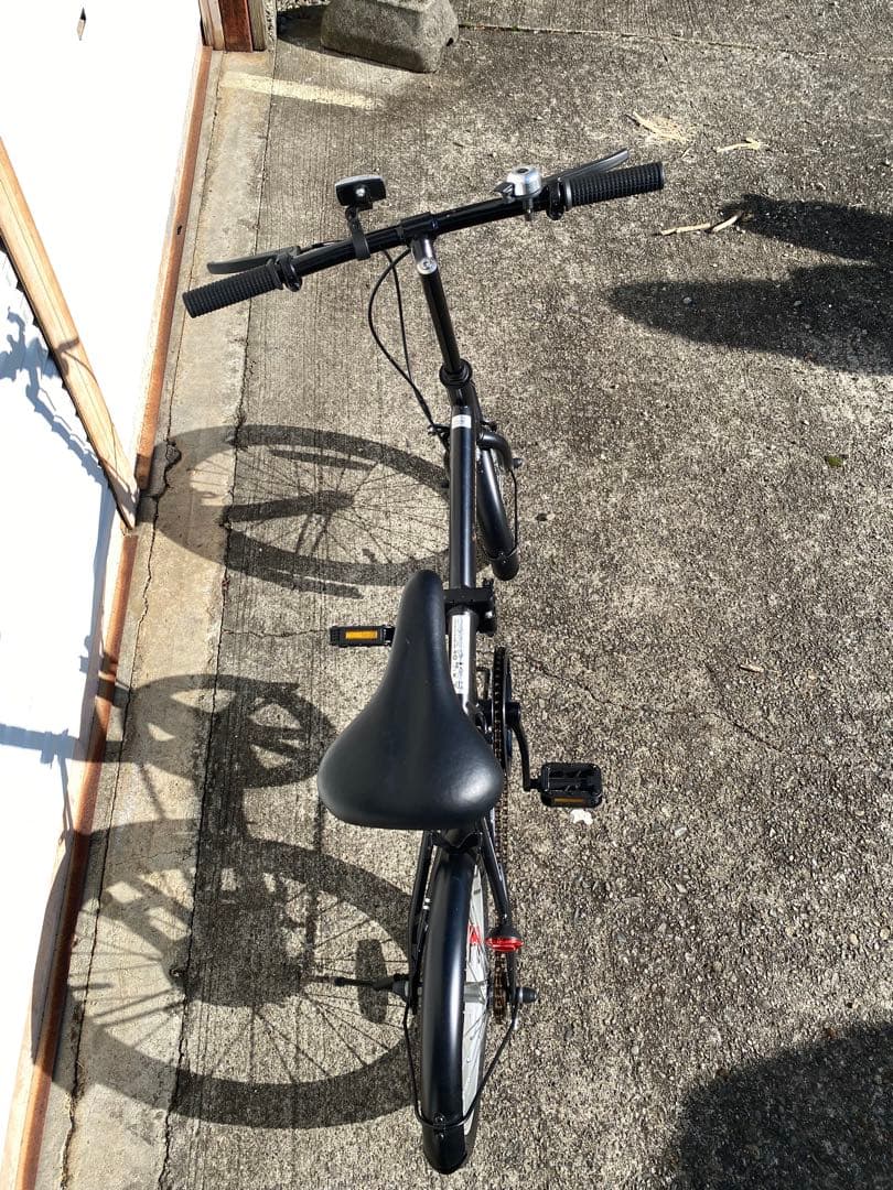 キャプテンスタッグ　折りたたみ自転車　ブラック