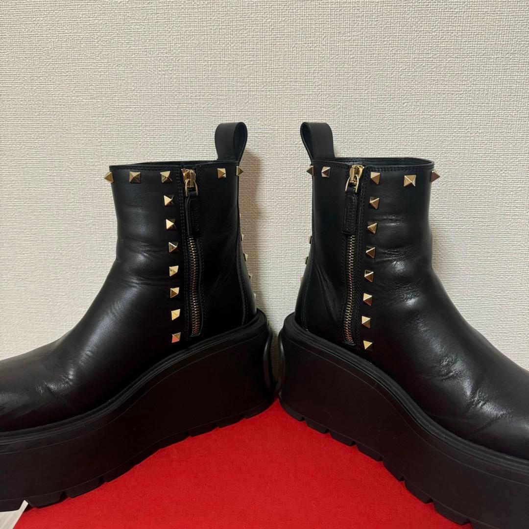 valentino ヴァレンティノ　ロックスタッズブーツ　厚底　36