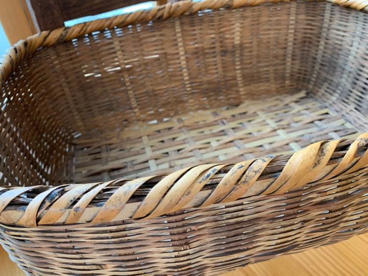 バスケット　アンティーク　レトロ　骨董