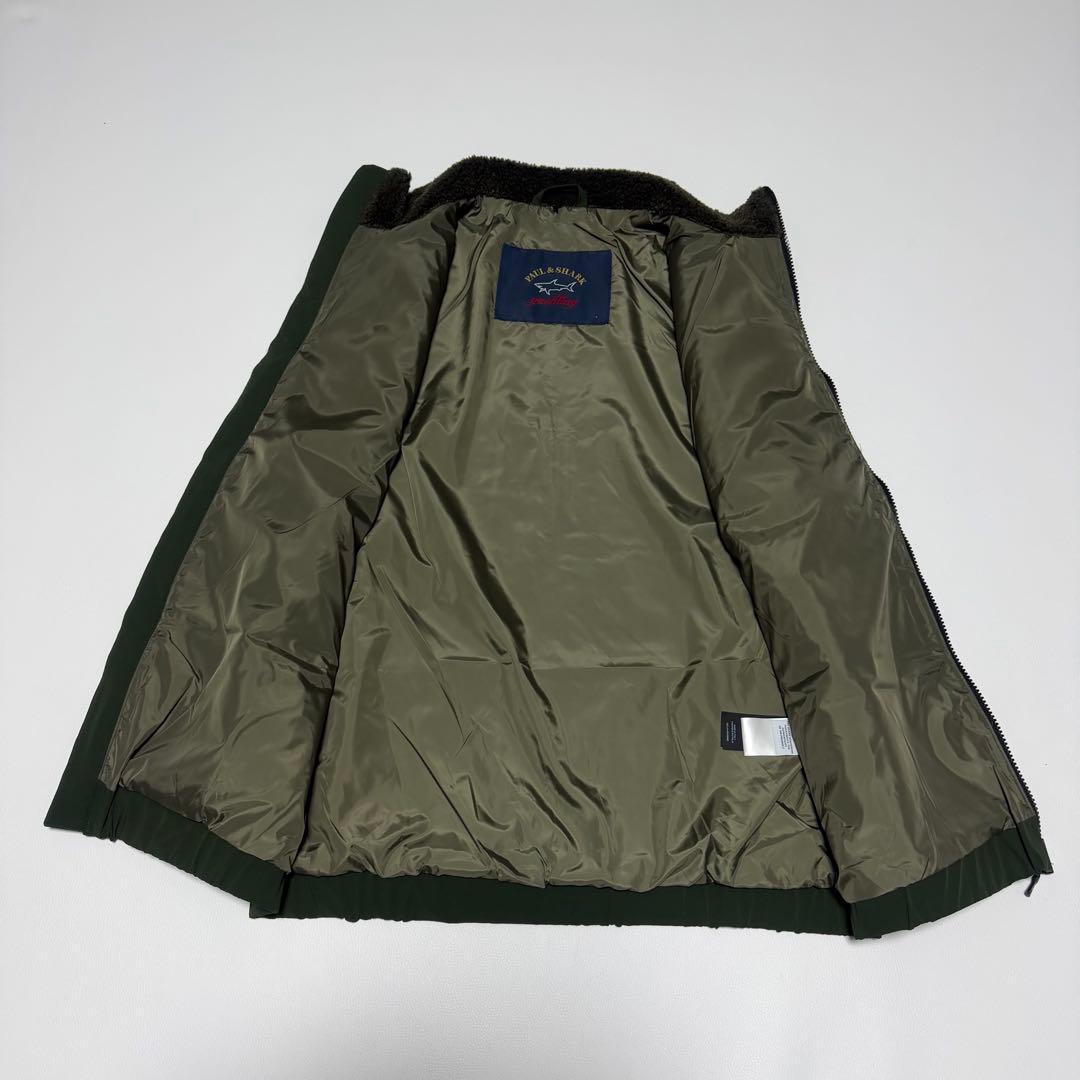 未使用品✨ ポール＆シャーク フリース ジップアップベスト オリーブ イタリア製