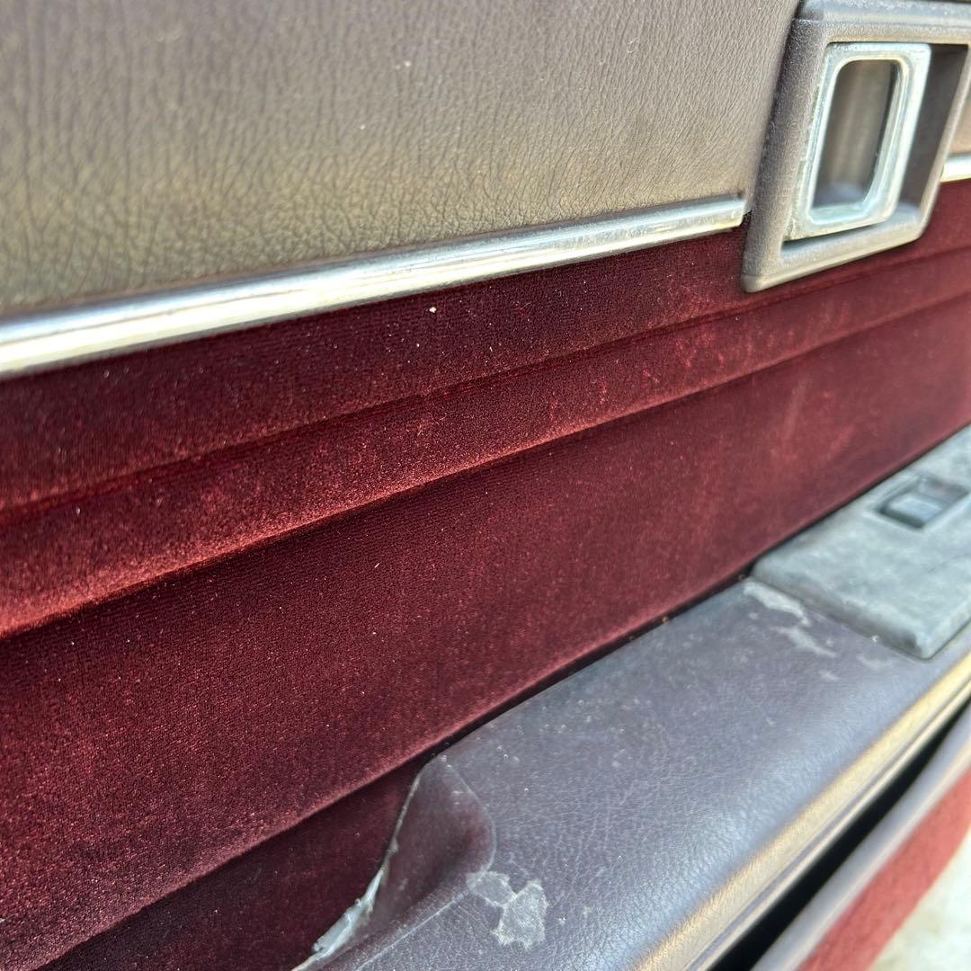 マークII GX71 左フロントドア ホワイト ワインレッド