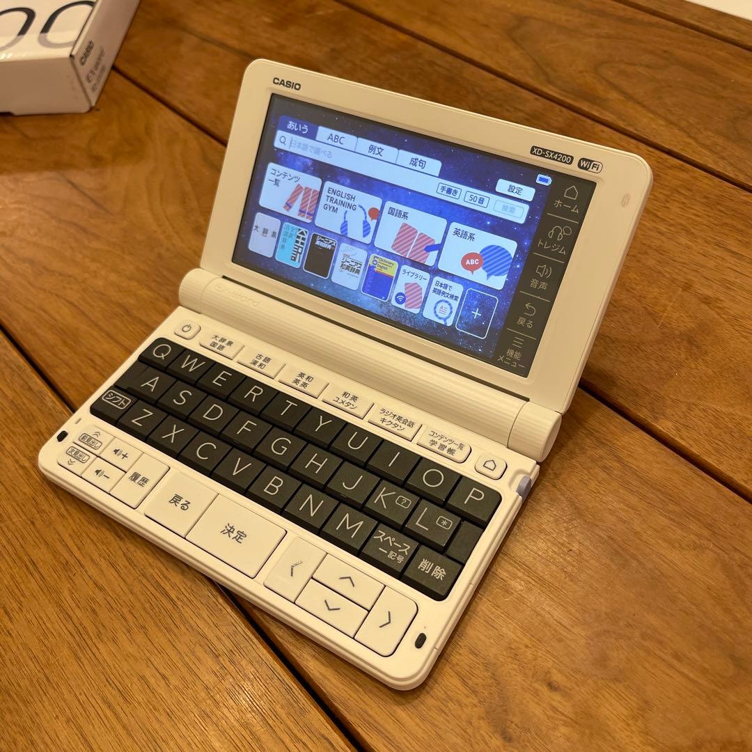 CACIO 電子辞書　EX-word XD-SX4200 ホワイト