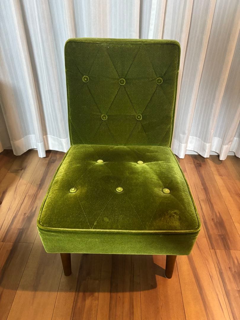 カリモク60 カフェチェア モケットグリーン