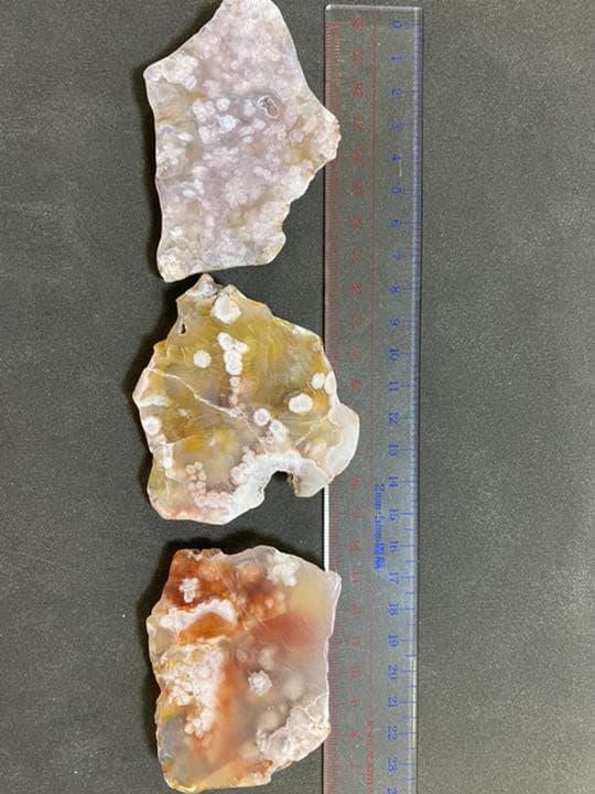 桜瑪瑙 ❀ フラワーアゲート スラブ  原石スライス❤︎ネイルパレットNoT005