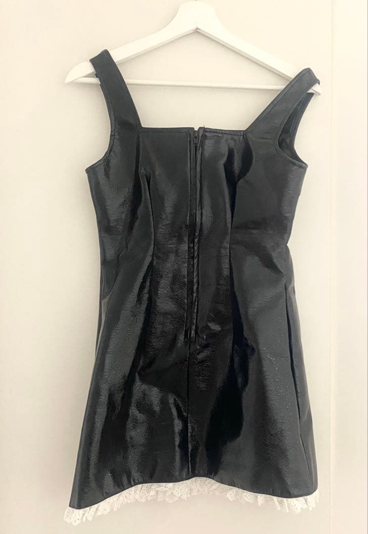 theVirgins leather square neck ops ワンピース