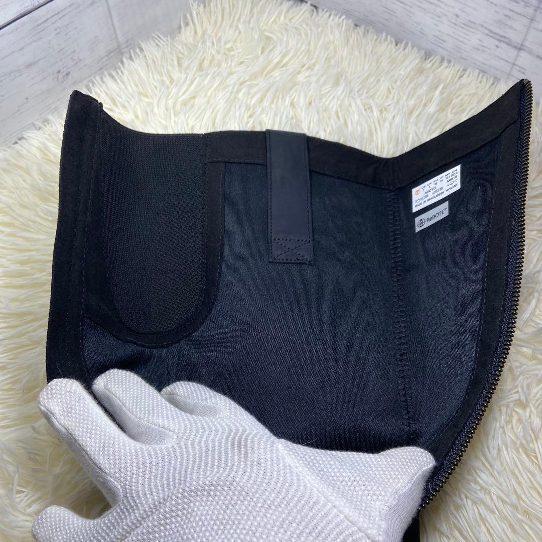 美品✨ティンバーランド レザーロングブーツ サイドジップ ウォータープルーフ 黒