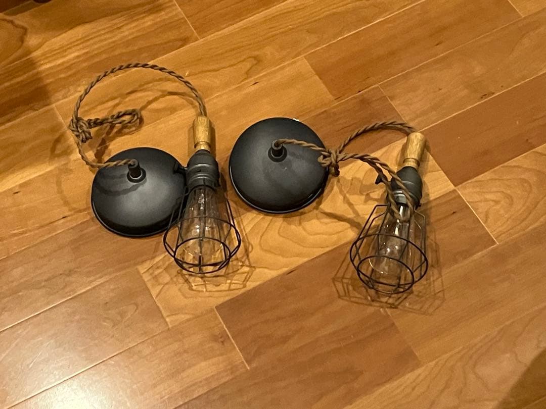 アートワークスタジオ　ペンダントライト 2個セット 木製ハンドル　おしゃれ