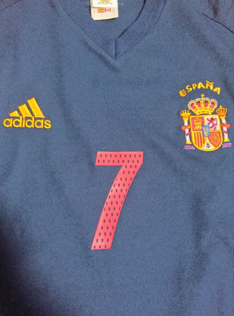 02-03 スペイン代表　3rd ラウール　7番　正規品　当時物　超貴重