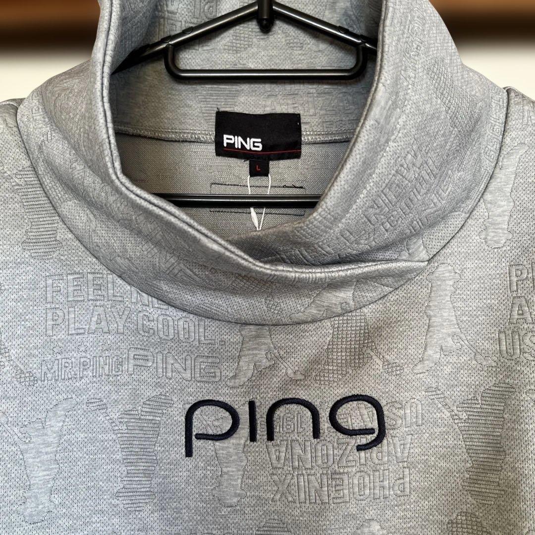 PING グレー セーター ハイネック