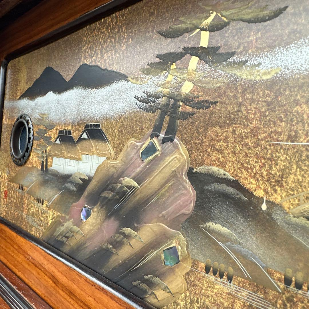 茶棚 茶箪笥 蒔絵 金彩 豪華 金厚塗り 立体感 重厚感 銘：玉水 螺鈿iso※