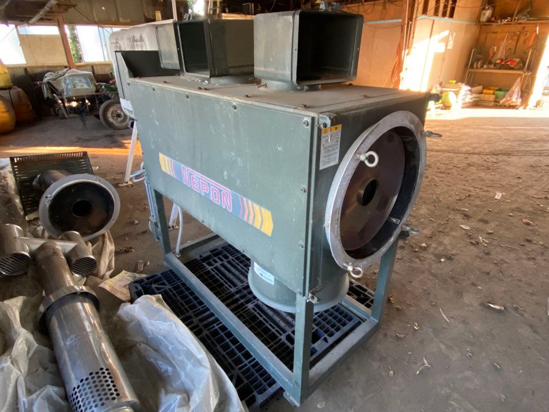 【引き取り限定】ネポンビニールハウス用暖房機＋灯油オイルタンク（405ℓ）