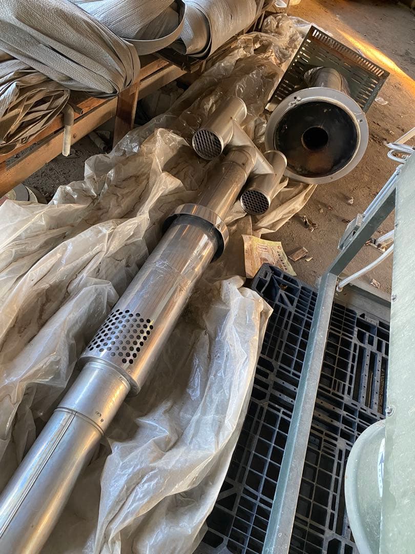 【引き取り限定】ネポンビニールハウス用暖房機＋灯油オイルタンク（405ℓ）