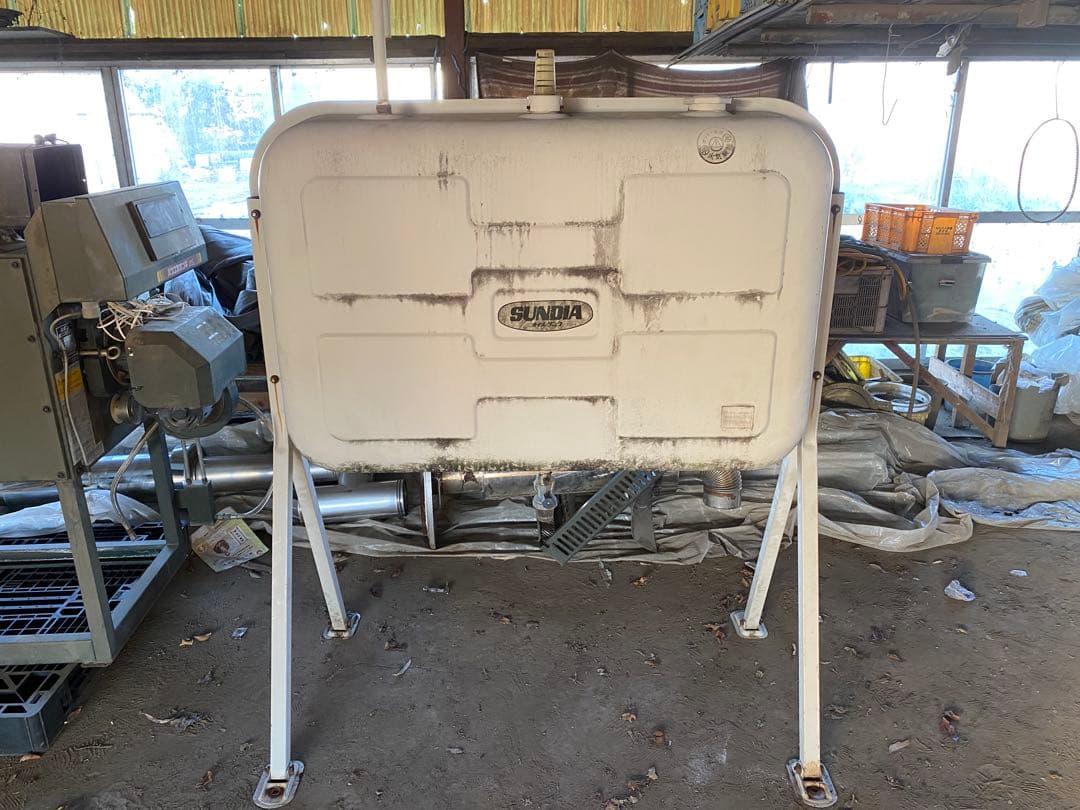 【引き取り限定】ネポンビニールハウス用暖房機＋灯油オイルタンク（405ℓ）