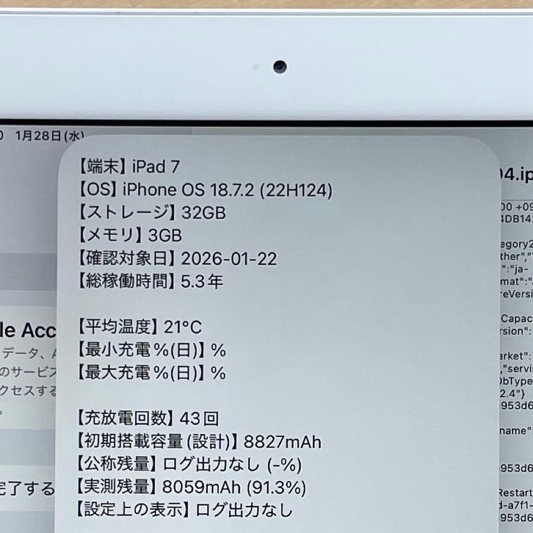 iPad 第7世代 Wi-Fi+Cellular シルバー　32GB 超美品#3