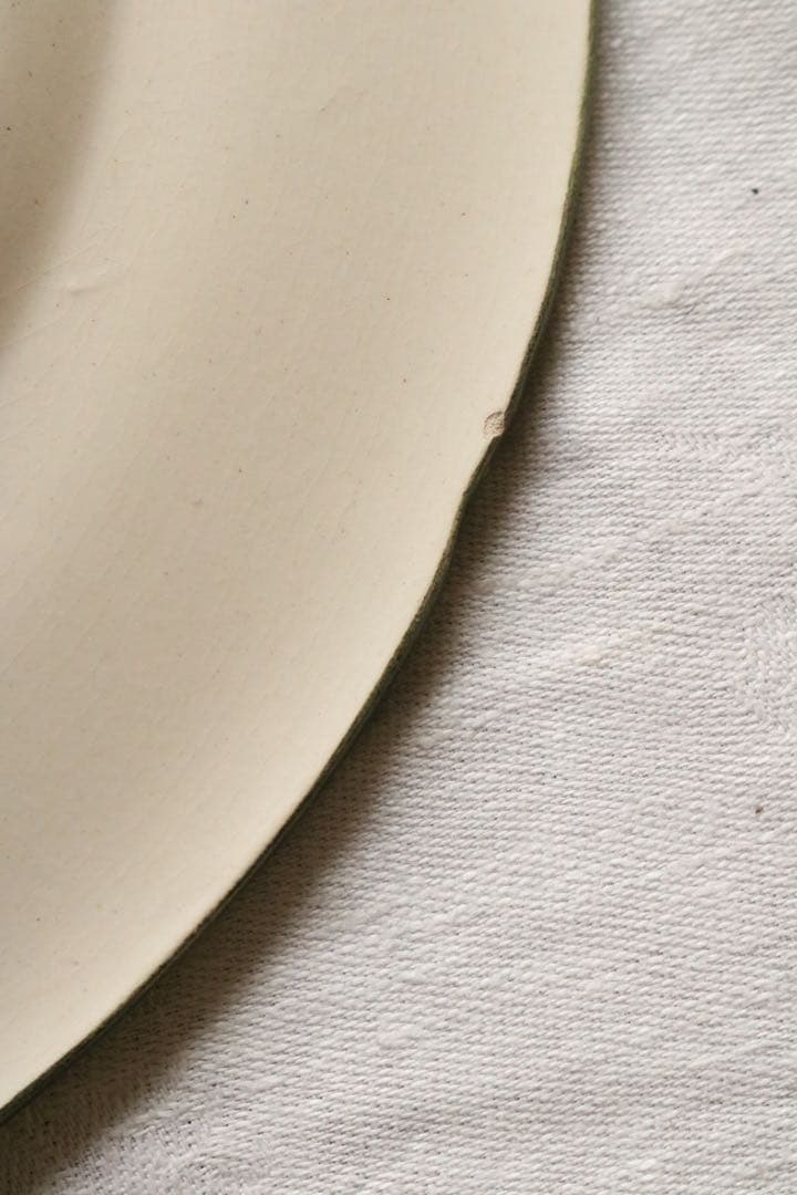 Longchamps 多彩刷り　b 薔薇リボン　プレート　フランス　アンティーク