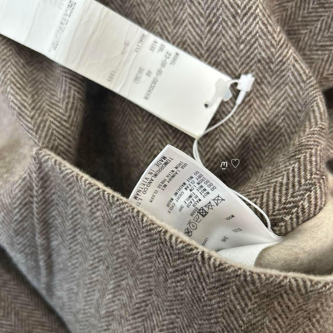 GALERIE VIE ギャルリーヴィー　ウールダブルフェイスフーデッドコート