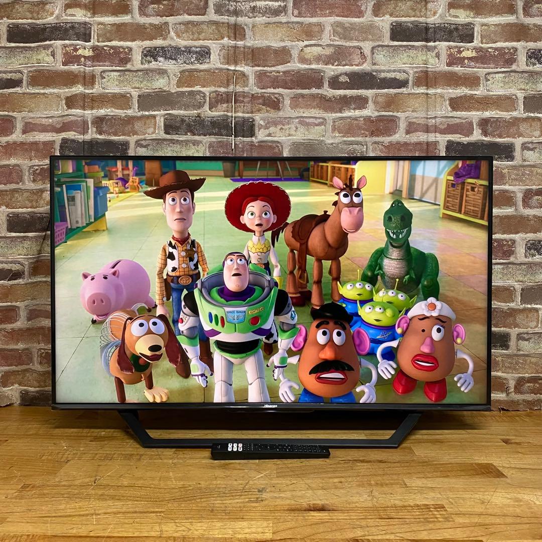 ハイセンス 43V型 4K 液晶テレビ 43U7F スマートテレビ 動画アプリ○