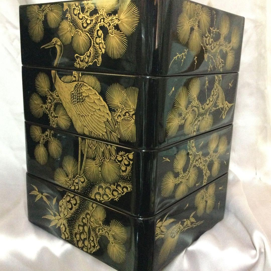 重箱本漆箱蓋2枚付きーNO511・お宝クラスの最高品物です。