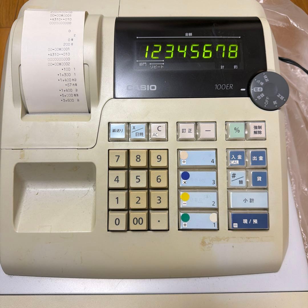 CASIO レジスター 100ER 動作確認済み