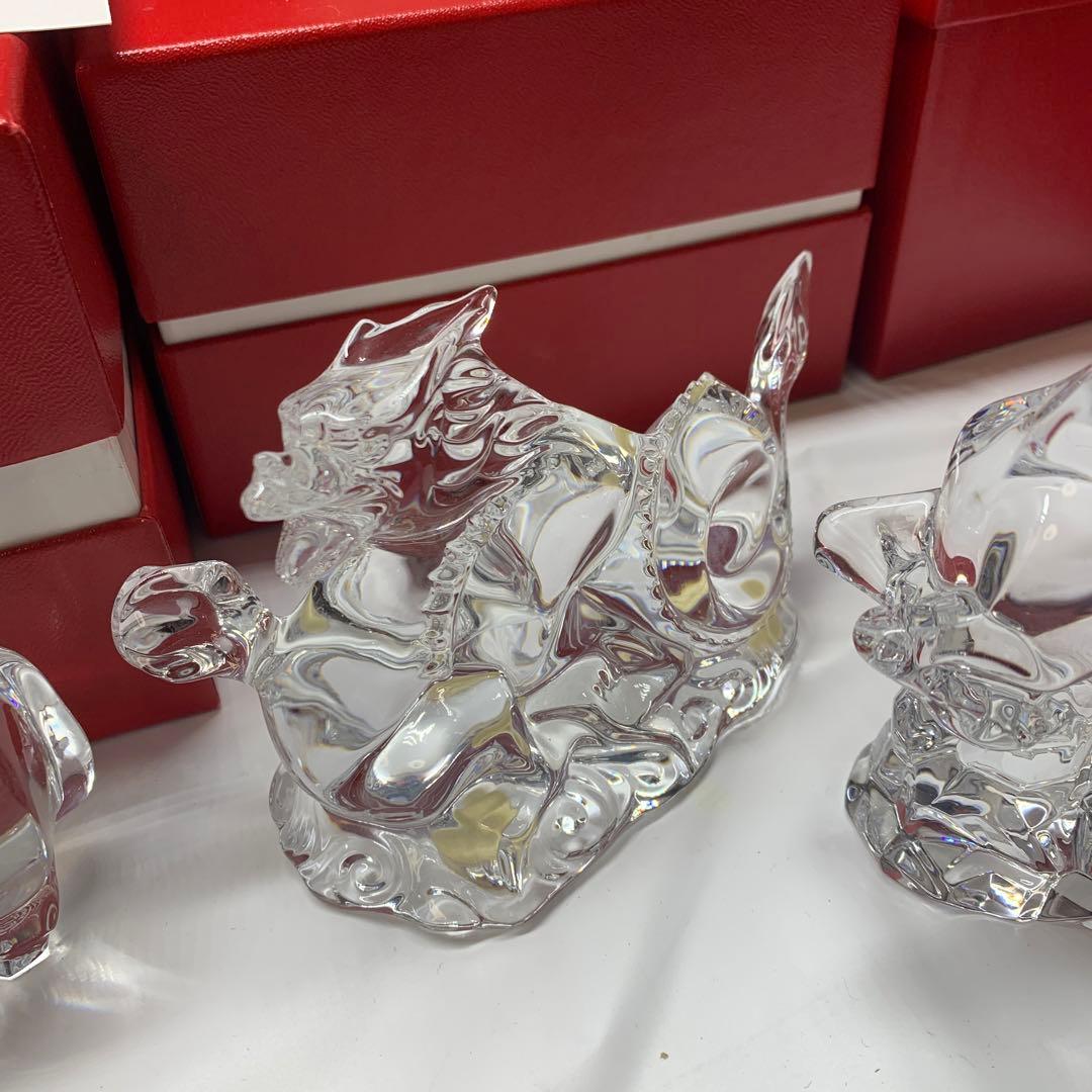 超美品　バカラ　十二支セット　クリスタルガラス 　干支の置物　12点セット箱あり
